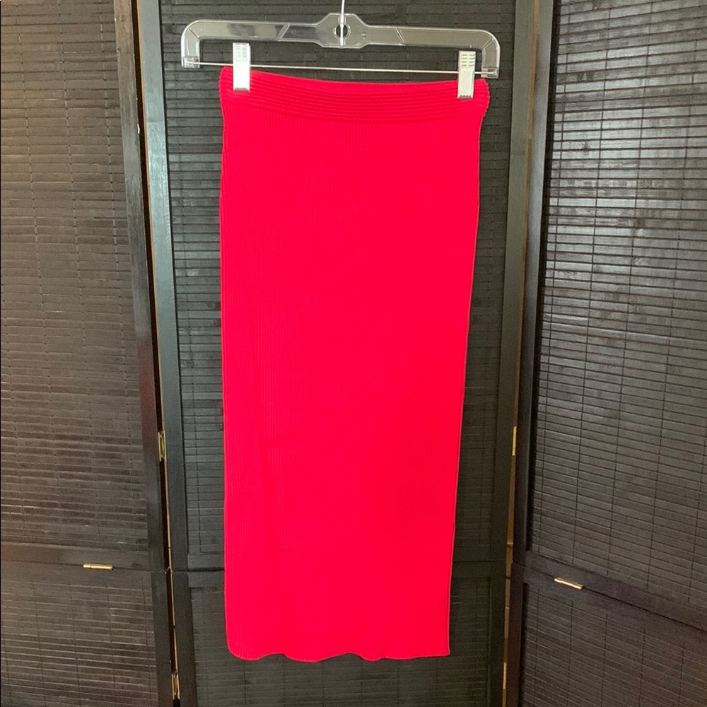 Michael Kors Fuchsia Pencil Midi Skirt
